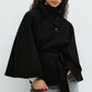 🧥 Dames Cape-Jas Met Opstaande Kraag & Riem – Kleine-Schoonheid Ontwerp, Tijdeloze Esthetiek!