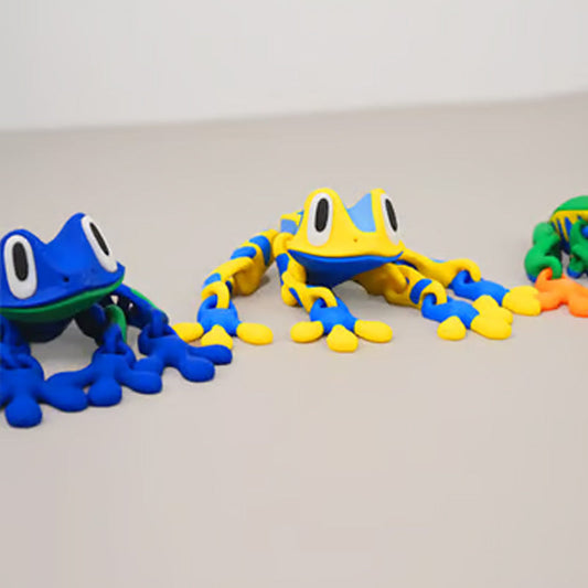 Leuke 3D kikker koelkastmagneten