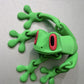 Leuke 3D kikker koelkastmagneten