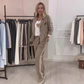 💥Tijdelijk aanbod - 50% korting💥Mode Blazer & Broek Set van 2 Stuks met Zijstrepen