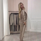 💥Tijdelijk aanbod - 50% korting💥Mode Blazer & Broek Set van 2 Stuks met Zijstrepen