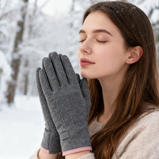Winddichte warme handschoenen met touchscreen en antislip grip