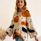 🎃Losvallende Halloween-trui met vleermuismouwen voor dames🎁