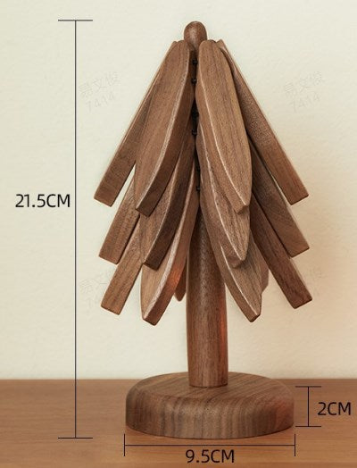 🎉 Hot Sale! 50% KORTING! 🎉 Geïsoleerde Houten Kerstboom Onderzetters – Stylish Bescherming + Leuk Cadeau!