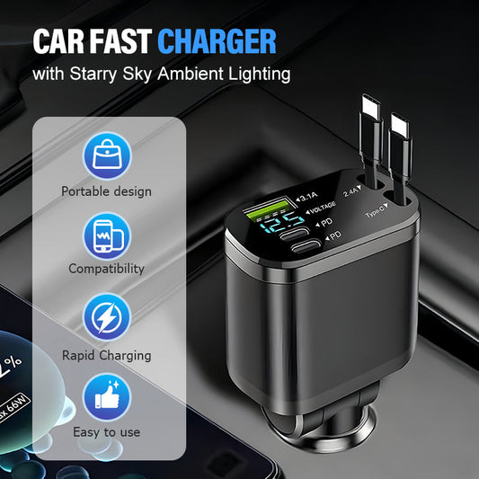 📢49% korting!  2-in-1 oplader & Bluetooth-speler voor in de auto