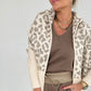 Damesjas met capuchon, luipaardprint en zakken
