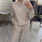 Damesmode Ronde Hals Tops ＆ Broek 2-Delige Set