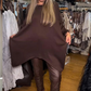 🔥Tijdelijke aanbieding - Onregelmatige losse top & effen broek tweedelige set