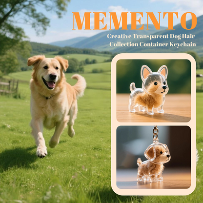 🐾 【Aanbieding】🎁Sentimentele Sleutelhanger met Hondenhaar | Kristalhelder Hars | 4 Rasontwerpen🐶💕
