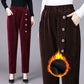 Hoge taille corduroy warme broek voor dames (50% korting)