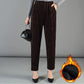 Hoge taille corduroy warme broek voor dames (50% korting)