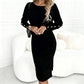 Set van geribbelde top en rok voor dames