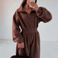 Gezellige, warme jumpsuit met rits aan de voorkant