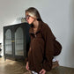 Gezellige, warme jumpsuit met rits aan de voorkant