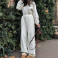 Gezellige, warme jumpsuit met rits aan de voorkant