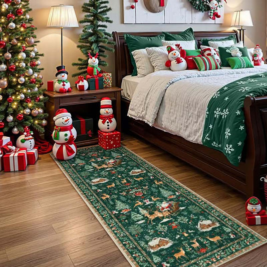 🎄🎁Zacht antislip kerstdecoratiekleed voor thuis✨