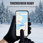 Unisex touchscreen warme winddichte antislip rits handschoenen