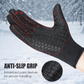 Unisex touchscreen warme winddichte antislip rits handschoenen
