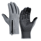 Unisex touchscreen warme winddichte antislip rits handschoenen