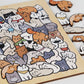 Leuk en leerzaam houten puzzelspel met schattige diere