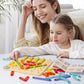 🧩 NU 50% KORTING! ✨ Montessori Puzzel - Houten geometrische vormen met patroonkaarten voor vroeg leren en creatieve ontwikkeling 🎁🎄
