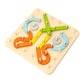 🧩 NU 50% KORTING! ✨ Montessori Puzzel - Houten geometrische vormen met patroonkaarten voor vroeg leren en creatieve ontwikkeling 🎁🎄