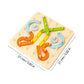 🧩 NU 50% KORTING! ✨ Montessori Puzzel - Houten geometrische vormen met patroonkaarten voor vroeg leren en creatieve ontwikkeling 🎁🎄