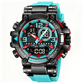 💥【LIMITED TIME 50% OFF】🔥 Multifunctioneel LED Digitaal Horloge | Kwarts + Elektronisch Uurwerk | Stopwatch/Wekker/Kalender/Dubbele Tijdzone | 50m Waterdicht | LED-Achtergrondverlichting | 7 Kleuren