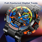 💥【LIMITED TIME 50% OFF】🔥 Multifunctioneel LED Digitaal Horloge | Kwarts + Elektronisch Uurwerk | Stopwatch/Wekker/Kalender/Dubbele Tijdzone | 50m Waterdicht | LED-Achtergrondverlichting | 7 Kleuren