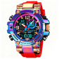 💥【LIMITED TIME 50% OFF】🔥 Multifunctioneel LED Digitaal Horloge | Kwarts + Elektronisch Uurwerk | Stopwatch/Wekker/Kalender/Dubbele Tijdzone | 50m Waterdicht | LED-Achtergrondverlichting | 7 Kleuren