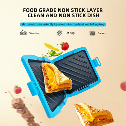 🔥 Speciale Aanbieding -50%! Magnetron Sandwich-Toaster – Anti-aanbak & Multifunctioneel | Keuken Ontbijt Helper 🍞🥪