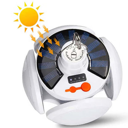 ☀️⚡50 % DE RÉDUCTION ! 🔋🔥Lampe solaire multifonctionnelle et pliable en forme de ballon de football