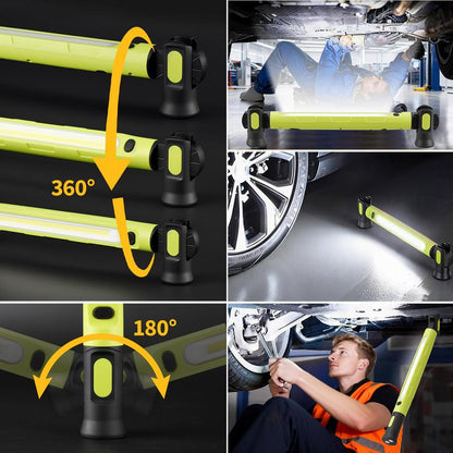 24 uur lang 50% korting!🔧Oplaadbare Werkverlichtingsbalk – 3000LM, IPX4 Waterdicht & 360° Haak!