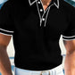 👕 50% KORTING NU! ☀️Heren Poloshirt met Contrastranden | Ademend Polyester | 6 Kleuren🏖️
