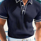 👕 50% KORTING NU! ☀️Heren Poloshirt met Contrastranden | Ademend Polyester | 6 Kleuren🏖️
