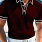 👕 50% KORTING NU! ☀️Heren Poloshirt met Contrastranden | Ademend Polyester | 6 Kleuren🏖️