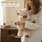💥 Met 50% korting! 🔥 Highland-rund knuffel – 35 cm, wolkzacht PP-materiaal, abrikoos/roze/wit, schattig boerderij-ontwerp, ideaal voor knuffelen, voorlezen en cadeau, voor kinderen vanaf 0+ 🐮