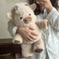💥 Met 50% korting! 🔥 Highland-rund knuffel – 35 cm, wolkzacht PP-materiaal, abrikoos/roze/wit, schattig boerderij-ontwerp, ideaal voor knuffelen, voorlezen en cadeau, voor kinderen vanaf 0+ 🐮