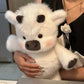 💥 Met 50% korting! 🔥 Highland-rund knuffel – 35 cm, wolkzacht PP-materiaal, abrikoos/roze/wit, schattig boerderij-ontwerp, ideaal voor knuffelen, voorlezen en cadeau, voor kinderen vanaf 0+ 🐮