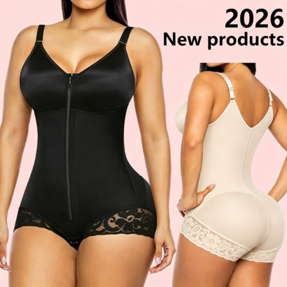 🚀 NEW ARRIVAL + 50% OFF! Nylon Shapewear Bodysuit | Removable Straps | Suitable for Deep V/Strapless | Limited Stock