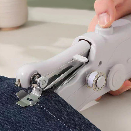 🧵 Mini Naaimachine Elektrisch | Draadloos, Lichtgewicht & Complete Set - Perfect voor Snel Repareren en DIY!