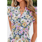 Zomer Maxi Jurk in Kleurrijke Bloemenprint | Ademend Materiaal | Perfect voor Vakantie en Feest