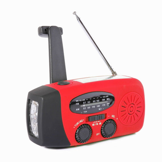 【Alles-in-Één】 Compacte Noodset Radio/Zaklamp/Lader | Waterbestendig | In 7 Kleuren Beschikbaar