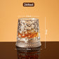 🎉【Aanbieding】🥃✨360° Draaibaar Whiskyglas | 300 ml | Loodvrij Glas | Geëmbosseerde Patronen | Stabiele Basis🍸
