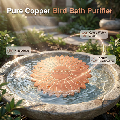 【Natuurlijke Filter】Decoratieve Koperen Schijf voor Vogelbad/Fontein | Eenvoudig in Gebruik