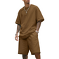 Heren Losse Sportset (T-shirt + Short) | Oversized Fit | Trekkoord Taille | 8 Kleuren