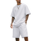 Heren Losse Sportset (T-shirt + Short) | Oversized Fit | Trekkoord Taille | 8 Kleuren