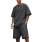 Heren Losse Sportset (T-shirt + Short) | Oversized Fit | Trekkoord Taille | 8 Kleuren