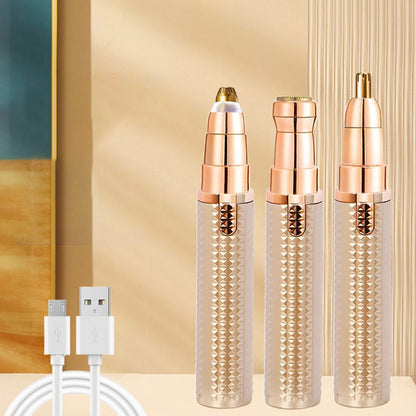 💥【LIMITED TIME 50% OFF】🔥 Multifunctionele Elektrische Trimmer | Gezicht/Lichaam/Neus/Wenkbrauwen | 3-in-1 Verwisselbare Koppen | Zacht & Pijnloos | USB Oplaadbaar | Draagbaar