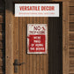 Vintage Metaalblik Bord als Wanddecoratie | Diverse Retro Designs | 20x30 cm | Kant-en-klaar